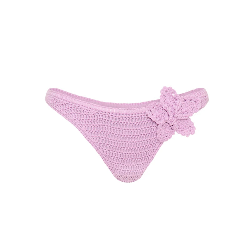 Bikini crochet fleurs